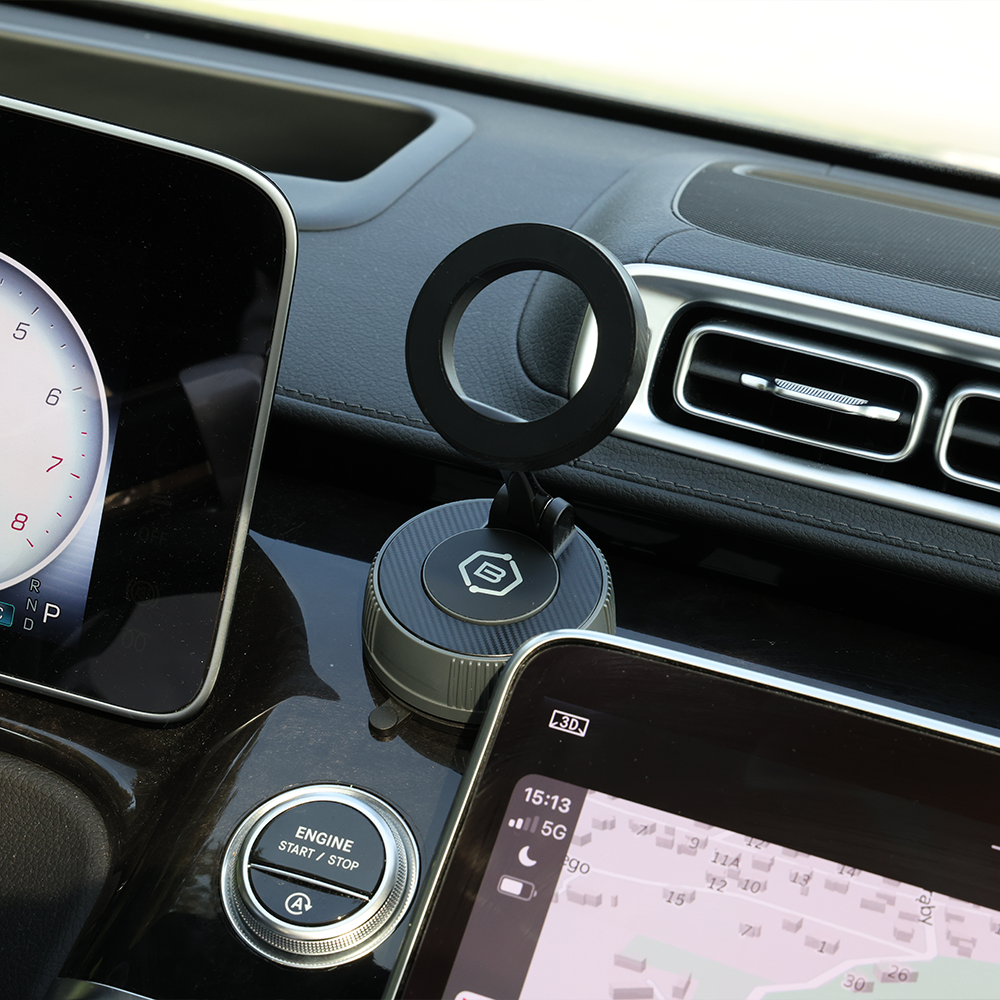 Laikiklis black BLAVEC Magnetic BHV-03 tvirtinamas ant stiklo ir ant panelės BHV03-PMB 5