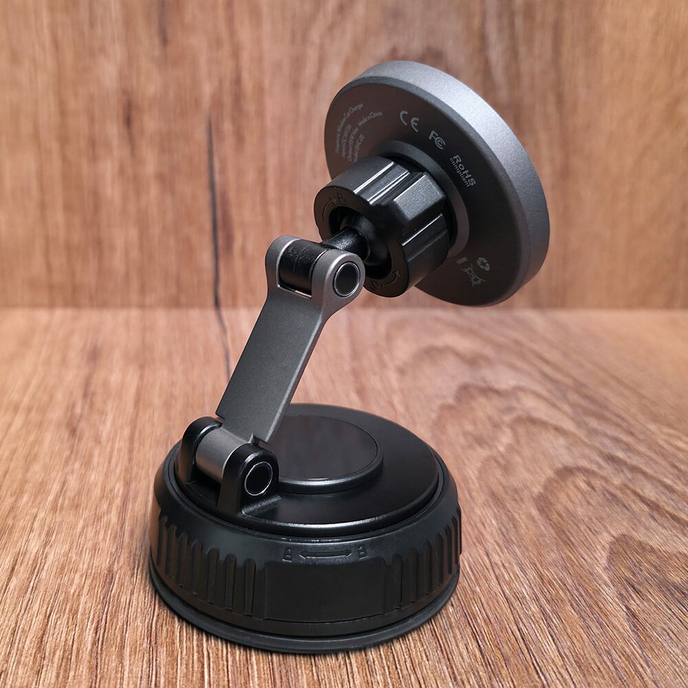 Laikiklis-kroviklis black BLAVEC Magnetic BHC-02 Qi2.2 25W tvirtinamas ant stiklo ir ant panelės BHC02-QI2PMWIB 6