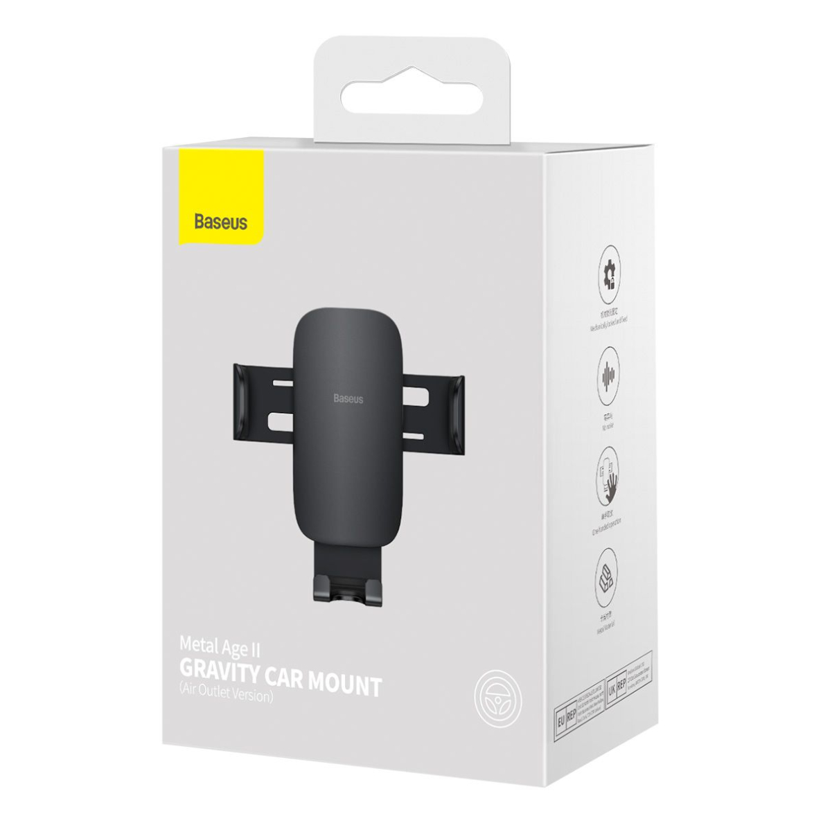 Laikiklis BASEUS METAL AGE II GRAVITY SUJS000001 tvirtinamas į groteles 15 Laikiklis BASEUS METAL AGE II GRAVITY SUJS000001 tvirtinamas į groteles 15