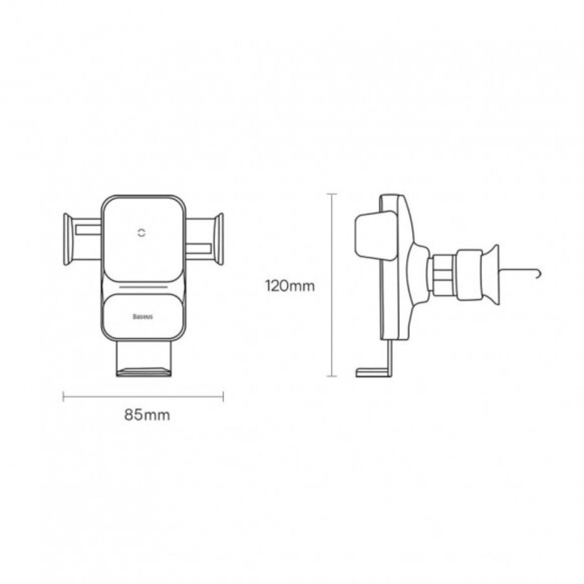 Laikiklis-kroviklis15W BASEUS Wisdom Auto tvirtinamas į groteles CGZX000001 9 Laikiklis-kroviklis15W BASEUS Wisdom Auto tvirtinamas į groteles CGZX000001 9