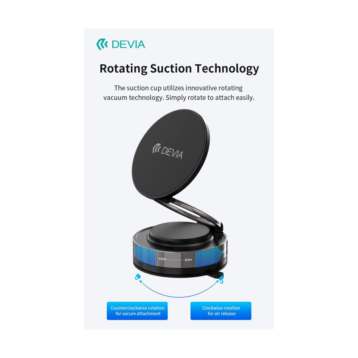 Laikiklis mobiliam telefonui Devia Ultra2 Magnetic ES091 10 Laikiklis mobiliam telefonui Devia Ultra2 Magnetic ES091 10