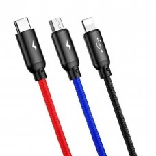 Laidas 3in1 - Lightning + Type-C + micro USB 1,2m 3.5A CAMLT-BSY01 BASEUS