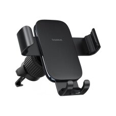 Laikiklis black BASEUS Metal Age III Gravity tvirtinamas į groteles C40467600111-01