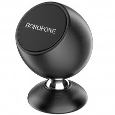 Laikiklis juodas Borofone BH41 tvirtinamas ant panelės su magnetu