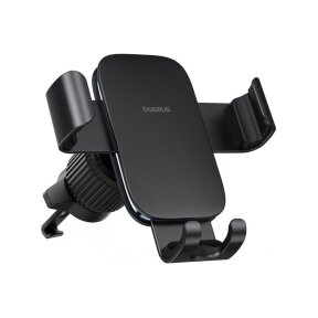 Laikiklis black BASEUS Metal Age III Gravity tvirtinamas į groteles C40467600111-01