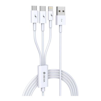 Laidas 3in1 USB TYPE-C TO Lightning + Type-C + Micro USB DEVIA