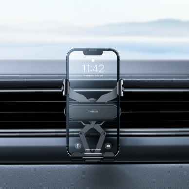 Laikiklis BASEUS GRAVITY CAR MOUNT LITE SUWX010001 tvirtinamas į groteles 10