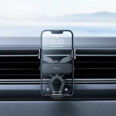 Laikiklis BASEUS GRAVITY CAR MOUNT LITE SUWX010001 tvirtinamas į groteles 10