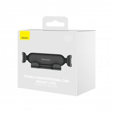 Laikiklis BASEUS GRAVITY CAR MOUNT LITE SUWX010001 tvirtinamas į groteles 11