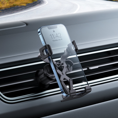 Laikiklis BASEUS GRAVITY CAR MOUNT LITE SUWX010001 tvirtinamas į groteles 8