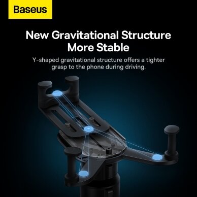 Laikiklis BASEUS GRAVITY SUWX020001 tvirtinamas į groteles 13