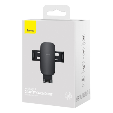 Laikiklis BASEUS METAL AGE II GRAVITY SUJS000001 tvirtinamas į groteles 15 Laikiklis BASEUS METAL AGE II GRAVITY SUJS000001 tvirtinamas į groteles 15