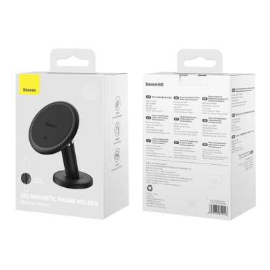 Laikiklis black Baseus klijuojamas ant panelės su magnetu C40140803113-00 5 Laikiklis black Baseus klijuojamas ant panelės su magnetu C40140803113-00 5