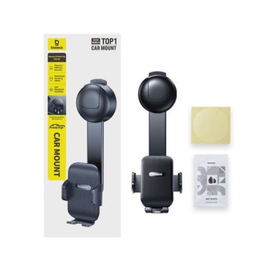 Laikiklis black BASEUS PrimeTrip C03 Air tvirtinamas ant panelės C0013C01 2