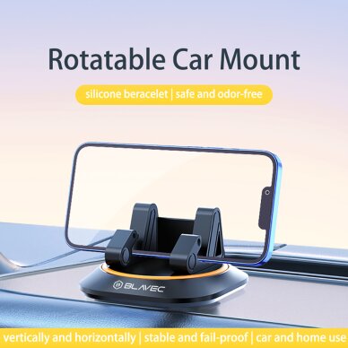 Laikiklis black BLAVEC BH-10 tvirtinamas ant panelės BH10-DB 9