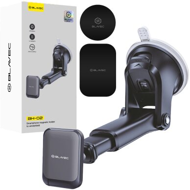 Laikiklis black BLAVEC Magnetic BH-02 su magnetu tvirtinamas ant stiklo ir ant panelės BH02-MWSB Laikiklis black BLAVEC Magnetic BH-02 su magnetu tvirtinamas ant stiklo ir ant panelės BH02-MWSB