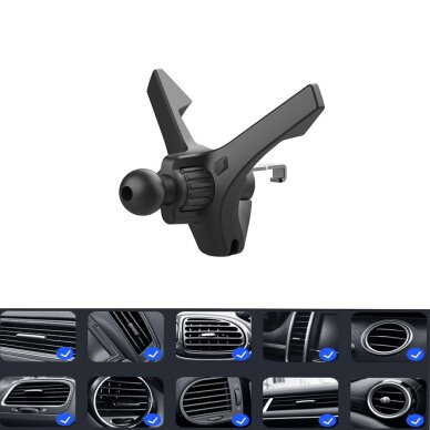 Laikiklis black BLAVEC Magnetic BH-09 tvirtinamas į apvalias groteles BH09-MAVB 2 Laikiklis black BLAVEC Magnetic BH-09 tvirtinamas į apvalias groteles BH09-MAVB 2