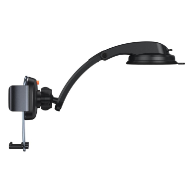 Laikiklis black BASEUS Easy Control Clamp SUYK000001 tvirtinamas į groteles ir ant panelės 5