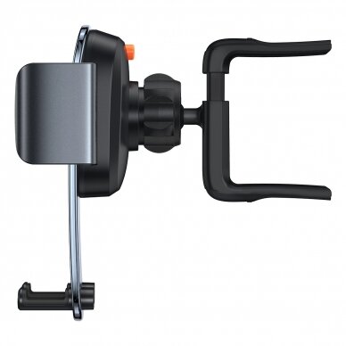 Laikiklis juodas BASEUS Easy Control Clamp SUYK000201 tvirtinamas į apvalias groteles 3