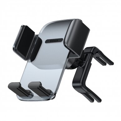 Laikiklis juodas BASEUS Easy Control Clamp SUYK000201 tvirtinamas į apvalias groteles 4