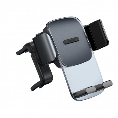 Laikiklis juodas BASEUS Easy Control Clamp SUYK000201 tvirtinamas į apvalias groteles 5