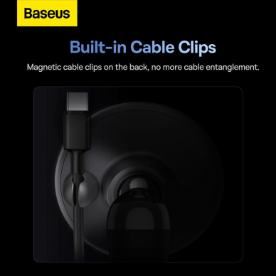 Laikiklis black Baseus MAGNETIC PHONE HOLDER C01 į groteles su magnetu C40140802113-00 11