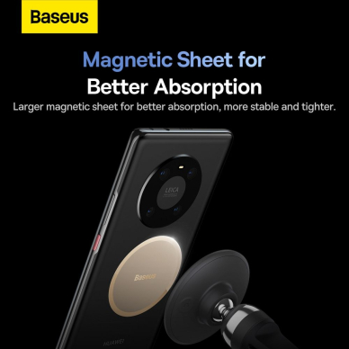 Laikiklis black Baseus MAGNETIC PHONE HOLDER C01 į groteles su magnetu C40140802113-00 12