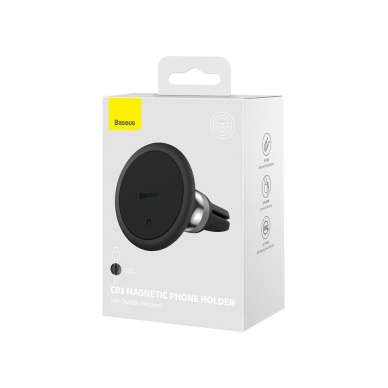 Laikiklis black Baseus MAGNETIC PHONE HOLDER C01 į groteles su magnetu C40140802113-00 13