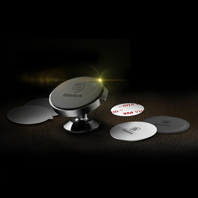 Laikiklis black Baseus Small Ears tvirtinamas ant panelės su magnetu C40141403113-00 12