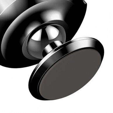 Laikiklis black Baseus Small Ears tvirtinamas ant panelės su magnetu C40141403113-00 7