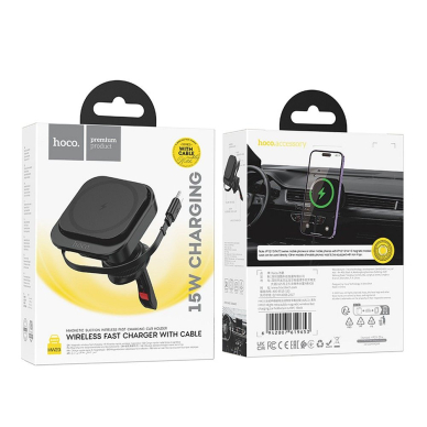 Laikiklis-kroviklis Magsafe HOCO HW23 tvirtinamas į groteles 8 Laikiklis-kroviklis Magsafe HOCO HW23 tvirtinamas į groteles 8