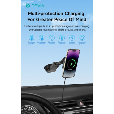 Laikiklis-kroviklis mobiliam telefonui Smart Series Magsafe 15W Devia 5