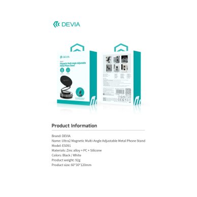Laikiklis mobiliam telefonui Devia Ultra2 Magnetic ES091 17