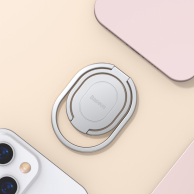 Laikiklis sidabro spalvos BASEUS RAILS RING LUGD000012 10