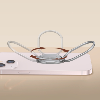 Laikiklis sidabro spalvos BASEUS RAILS RING LUGD000012 12