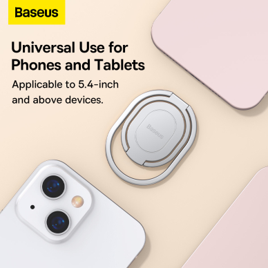 Laikiklis sidabro spalvos BASEUS RAILS RING LUGD000012 17