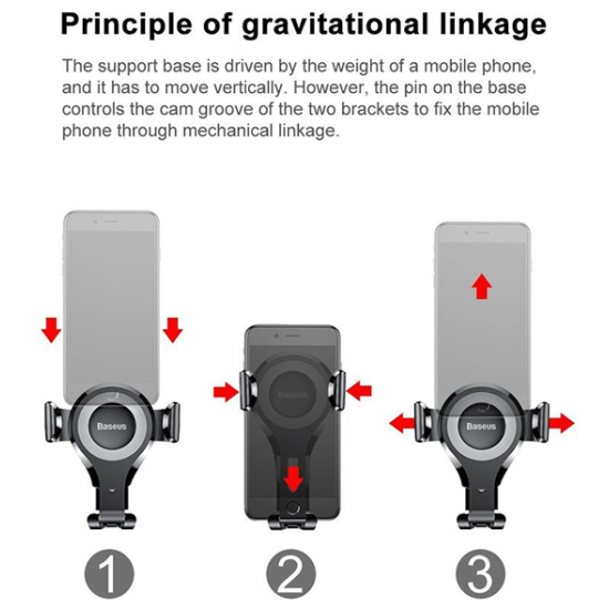 Laikiklis BASEUS SUYL-XP01 tvirtinamas ant stiklo 4 Laikiklis BASEUS SUYL-XP01 tvirtinamas ant stiklo 4