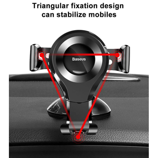 Laikiklis BASEUS SUYL-XP01 tvirtinamas ant stiklo 5