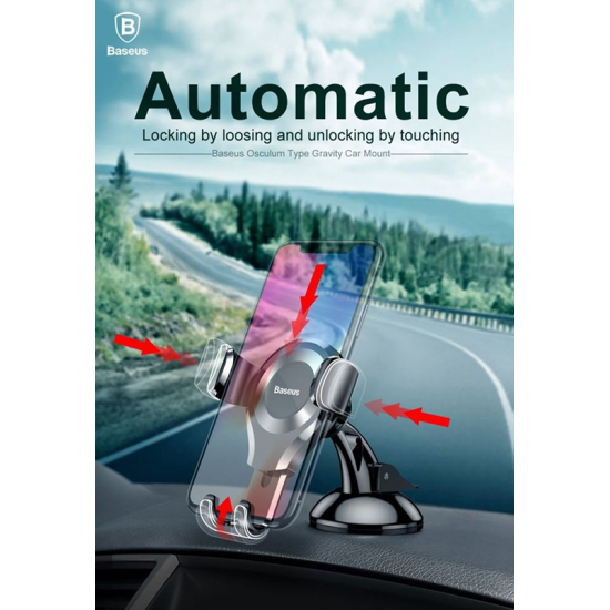 Laikiklis BASEUS SUYL-XP01 tvirtinamas ant stiklo 6