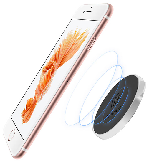 Laikiklis juodas Baseus Magnetic SUER-C01 klijuojamas su magnetu 7