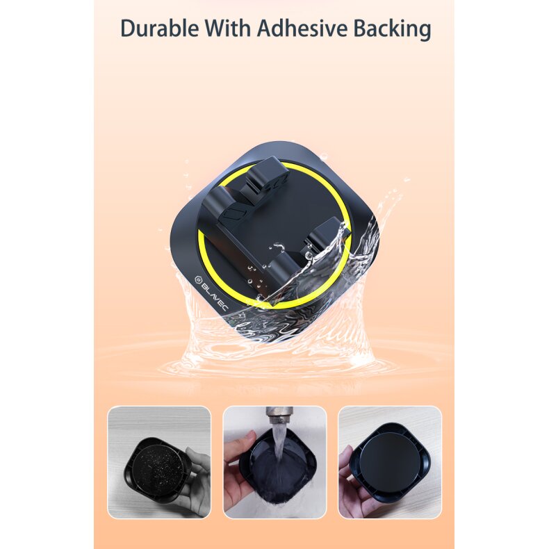 Laikiklis black BLAVEC BH-10 tvirtinamas ant panelės BH10-DB 4