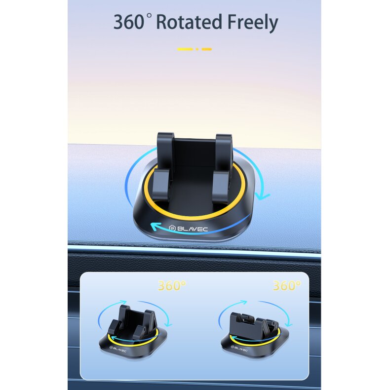 Laikiklis black BLAVEC BH-10 tvirtinamas ant panelės BH10-DB 6