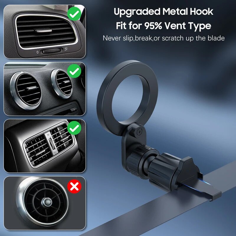 Laikiklis black BLAVEC Magnetic Ring BH-03 į groteles su magnetu BH03-MAVRB 9