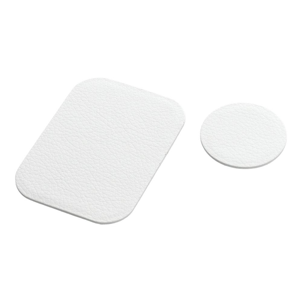 Leather metalinių mentelių 2vnt komplektas white magnetiniams laikikliams 2