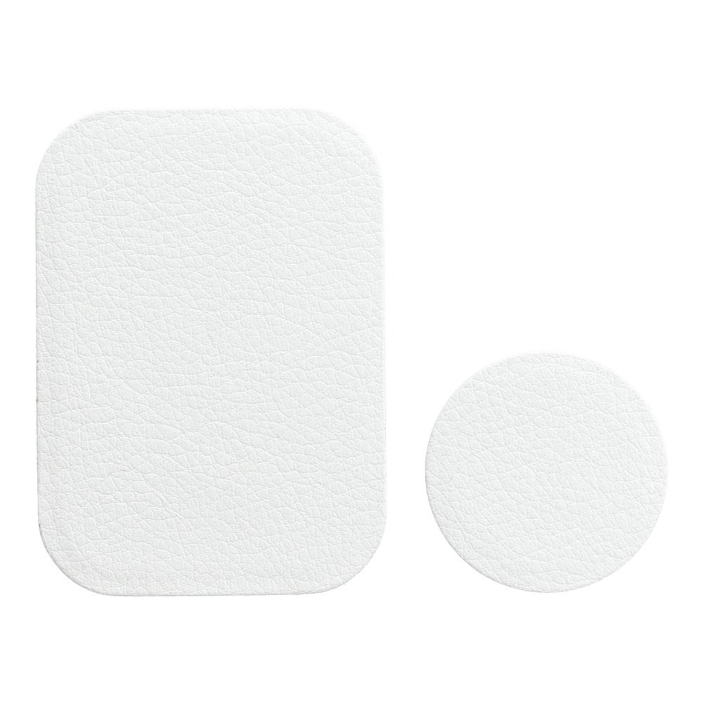 Leather metalinių mentelių 2vnt komplektas white magnetiniams laikikliams Leather metalinių mentelių 2vnt komplektas white magnetiniams laikikliams