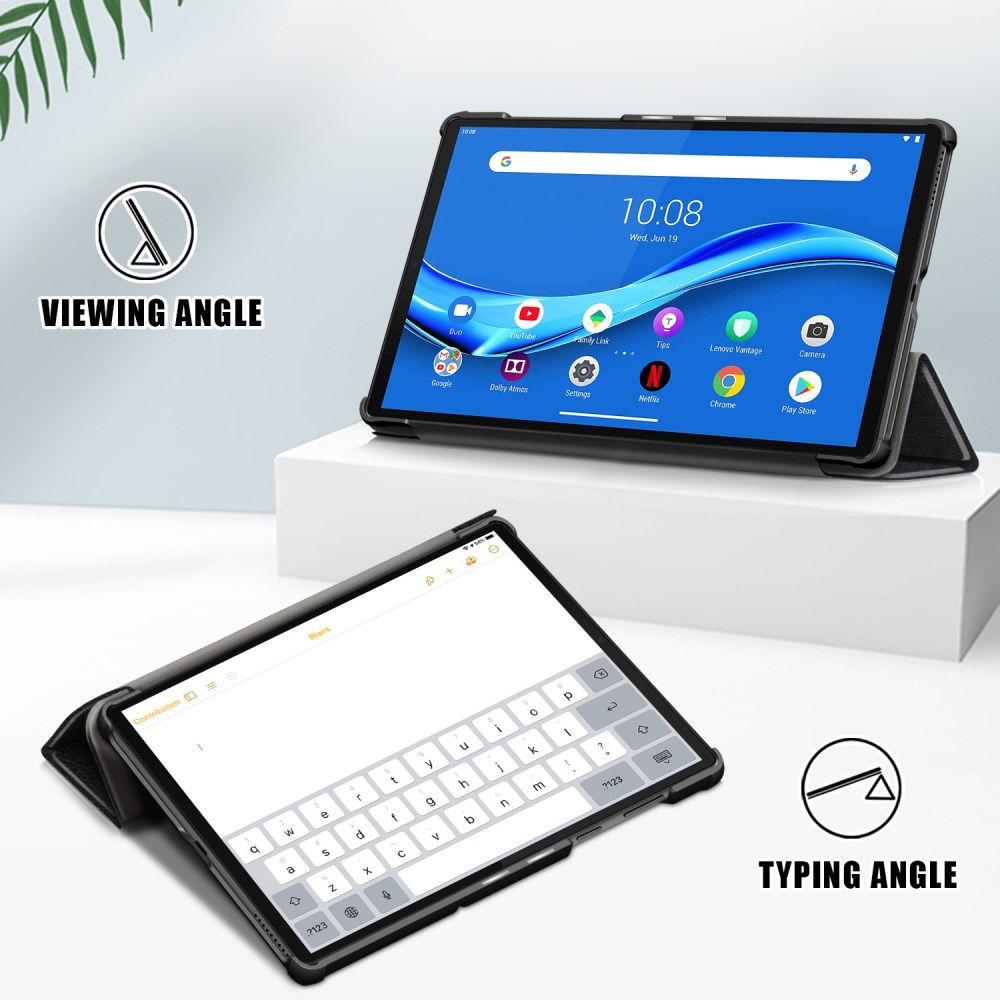 Lenovo Tab M10 GEN2 10" juodas TRIFOLD dėklas 2