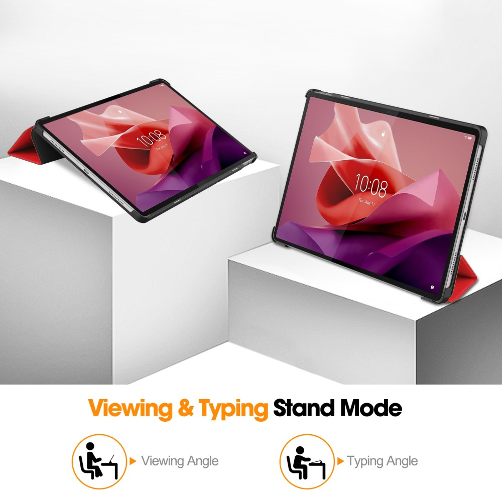 Lenovo Tab P12 12.7" red TRIFOLD dėklas 4