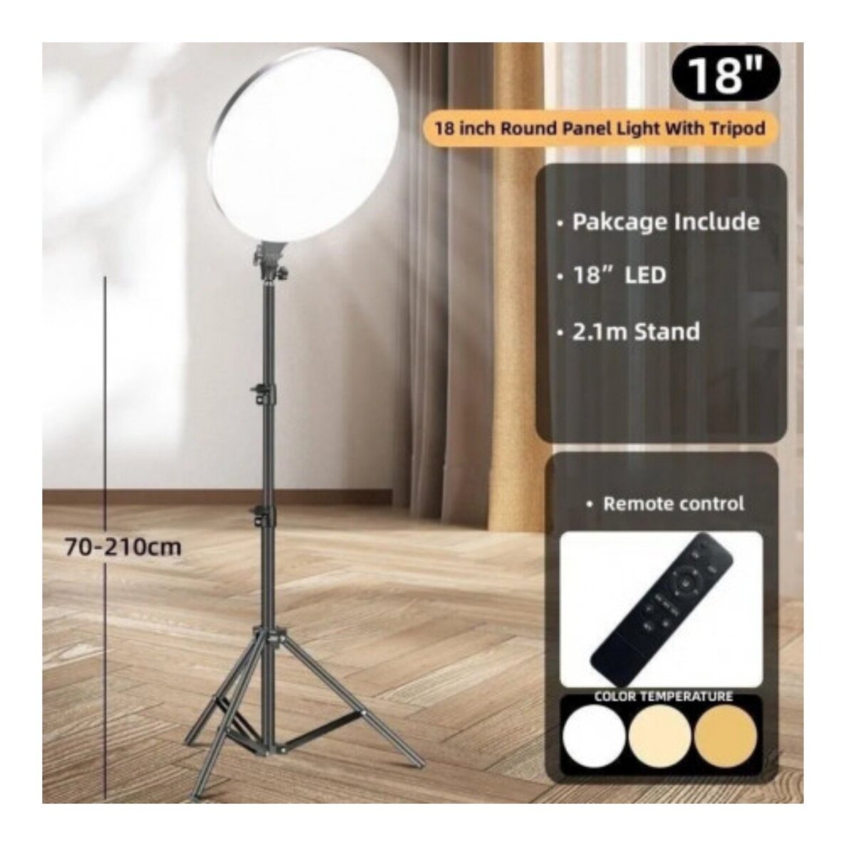 LED lempa fotografavimui FULL white 10080 2 LED lempa fotografavimui FULL white 10080 2