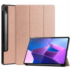 Lenovo Tab P12 PRO 12.6" rose gold TRIFOLD dėklas