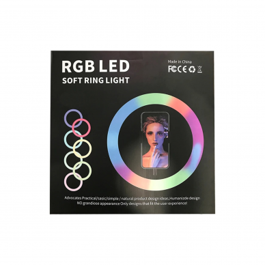 LED lempa fotografavimui 10" spalvota - balta 20160 1